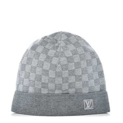 louis vuitton bonnet gris|louis vuitton petit damier hat.